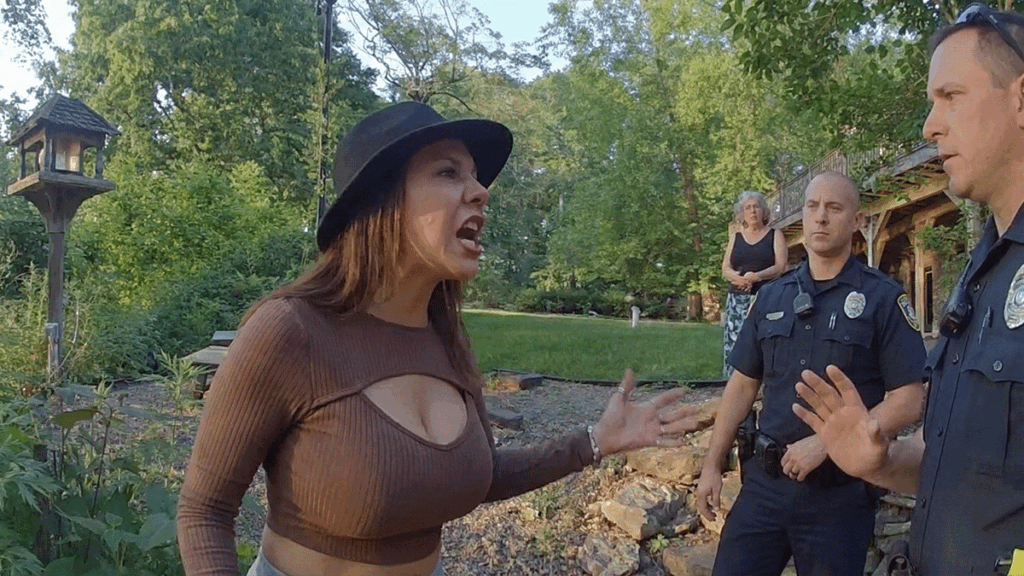 Colts Neck Backyard Tree Assault showing officers at the scene.