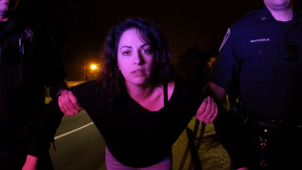 Highlands NJ DWI Arrest Zenia Rodriguez showing officers conducting field sobriety tests on the roadside.