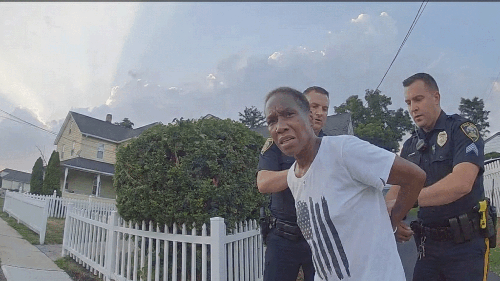 Red Bank Narcotics Arrest showing officers at the scene.