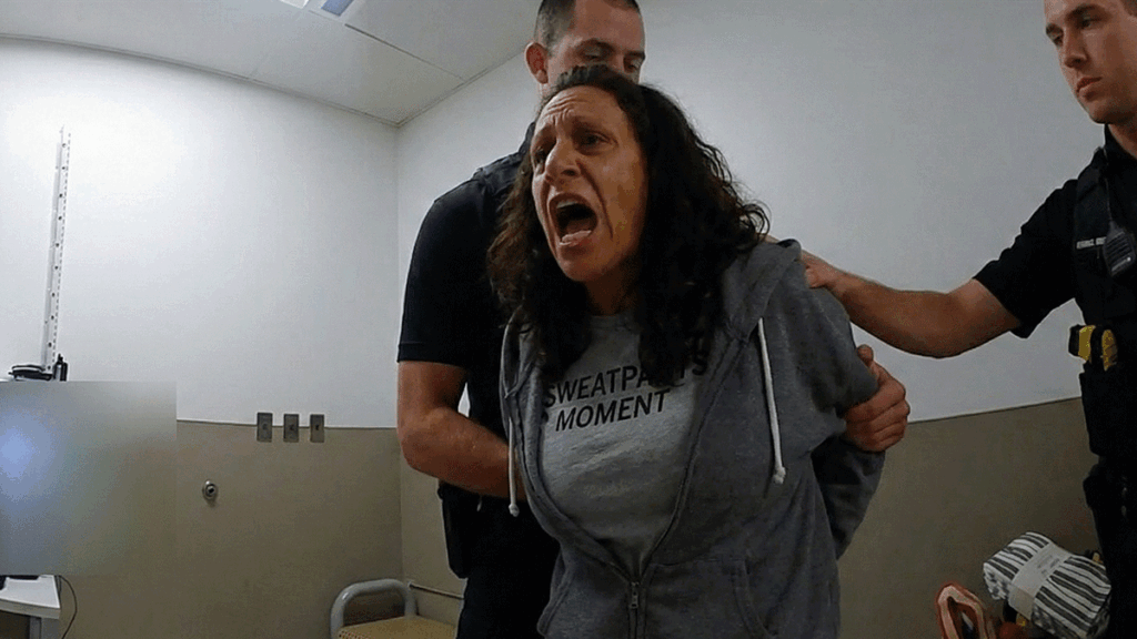 Teacher Shoplifting Bodycam showing Nancy Ross being questioned by Middletown police officers.