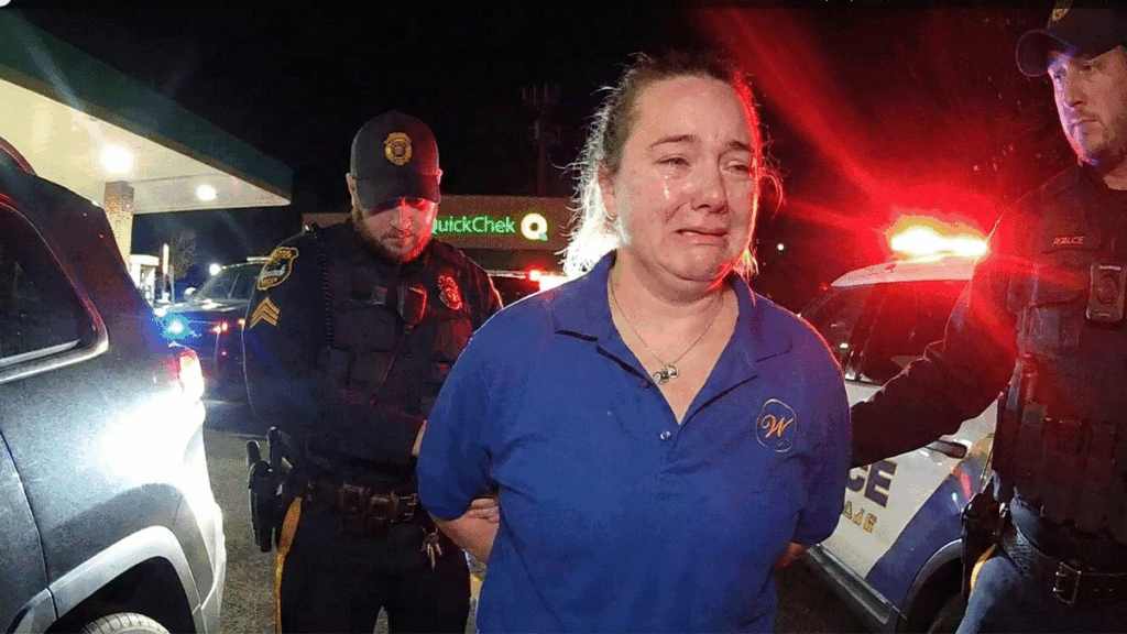 New Jersey DWI Bodycam showing officers administering field sobriety tests at night.