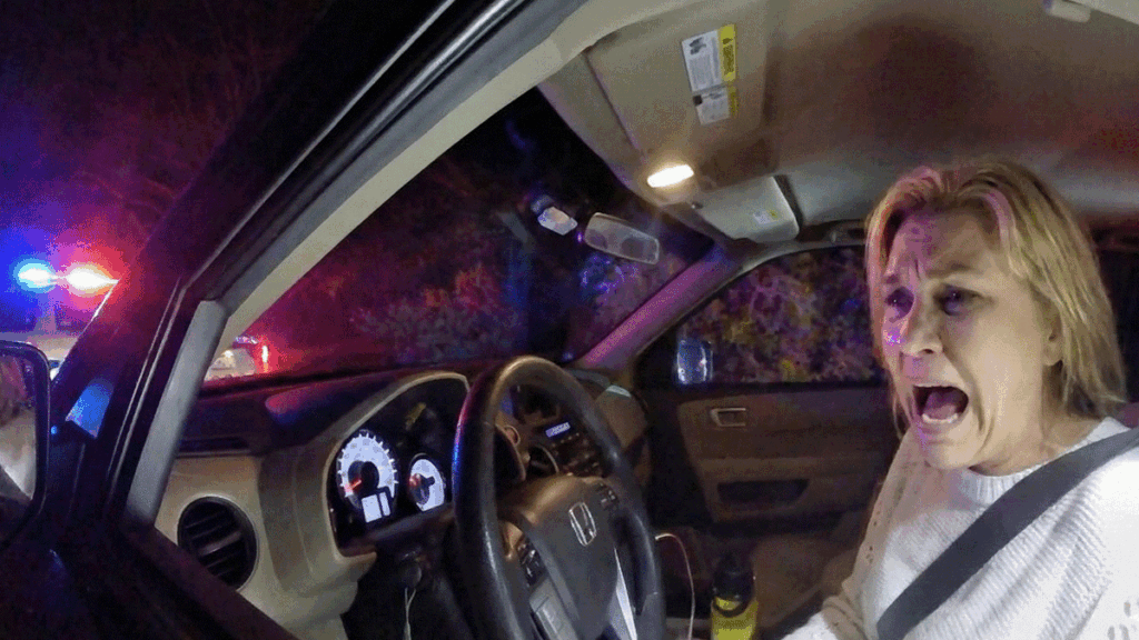 Colts Neck DUI Arrest showing officers conducting field sobriety tests on SR 18.