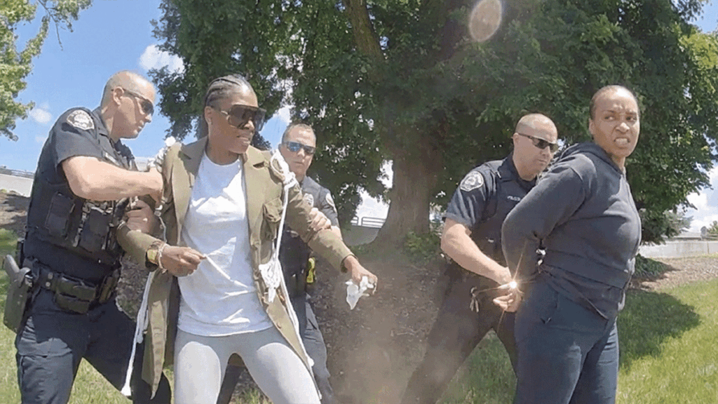 Short Hills Mall Shoplifting Arrest showing officers at the scene.