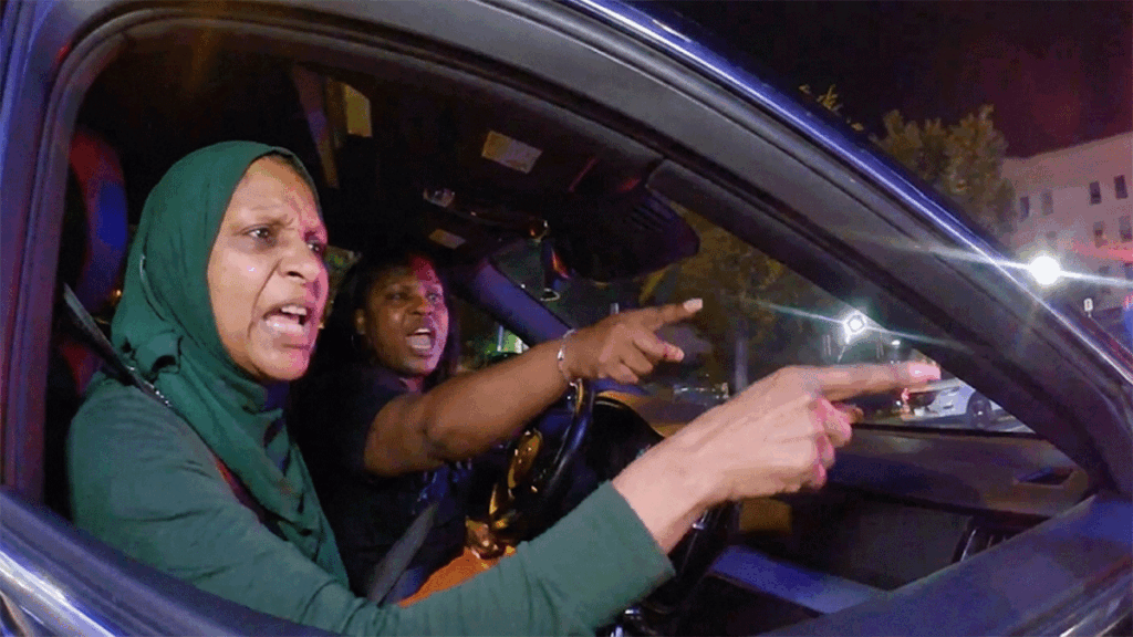 Red Bank DWI Arrest showing officers conducting field sobriety tests outside Count Basie Theatre.