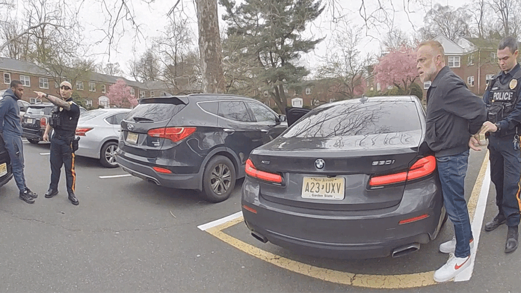 Check Fraud Bust suspect vehicle search by Millburn Police.