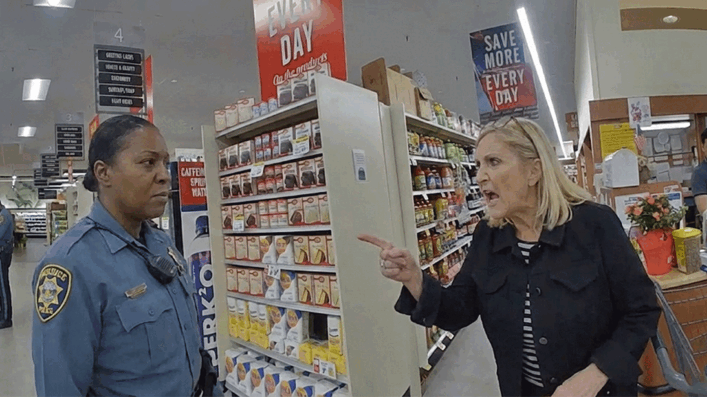 Red Bank Foodtown Shoplifting Arrest showing officers at the scene.