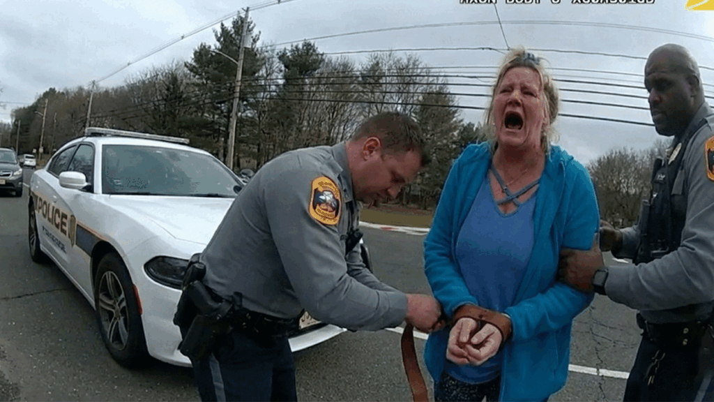 Holmdel Nurse DUI Arrest showing officers conducting a motor vehicle stop on Main Street.