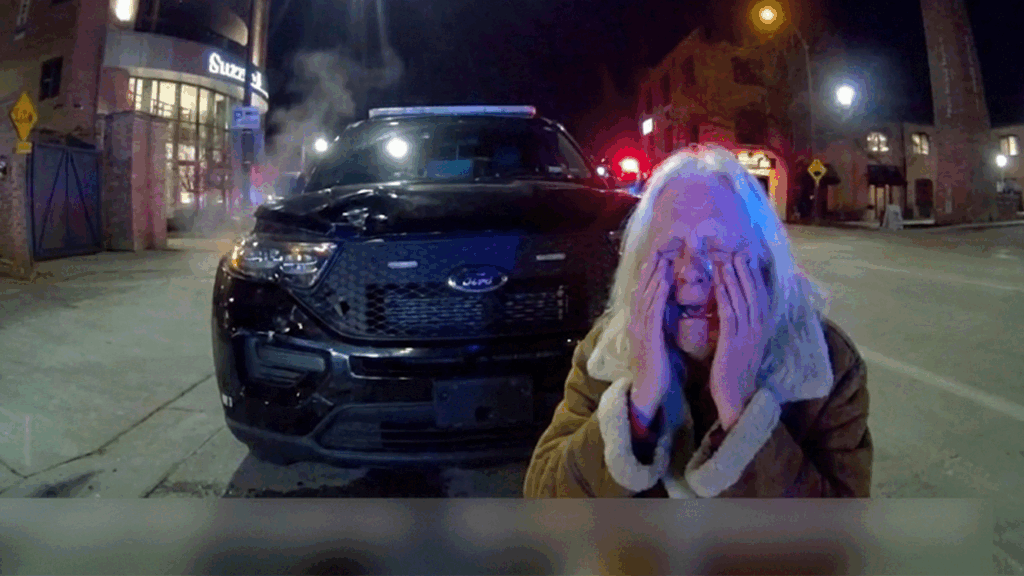 St. Charles DUI Arrest showing officers at the scene of the 30 Illinois St crash.