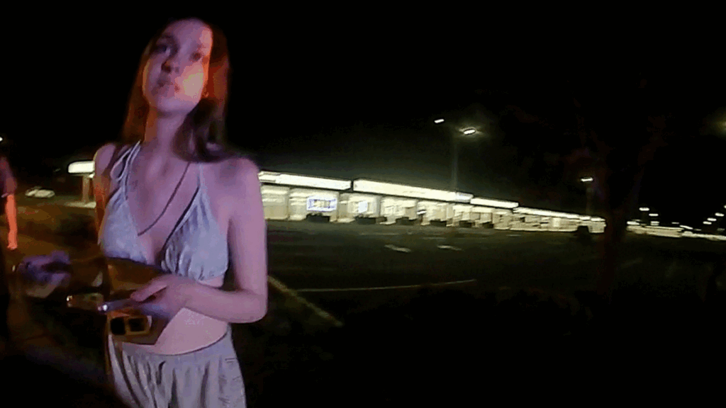 Stephanie Starr Hazlet Arrest showing officers at the scene on State Highway 36.