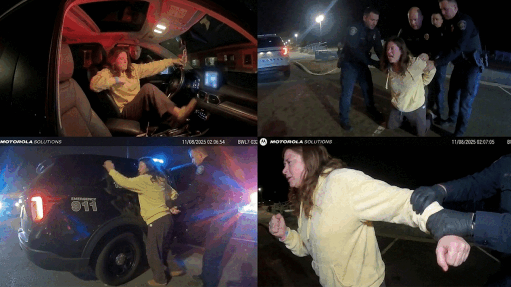 Belmar DUI Arrest Maggie Sullivan showing officers at the scene on Ocean Avenue.