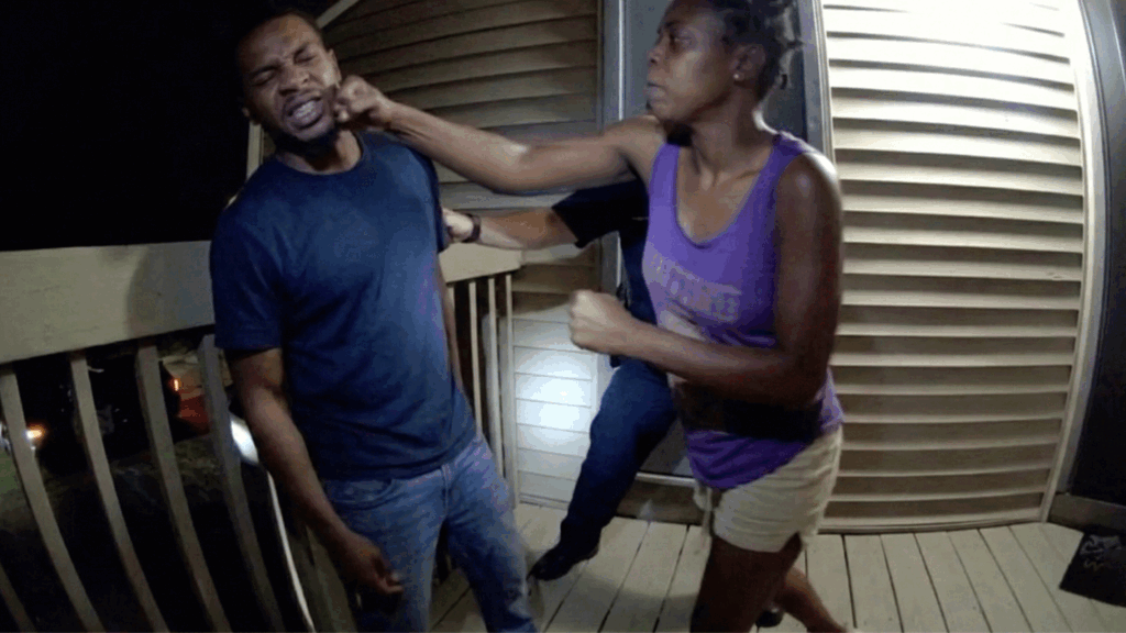 Sequoia Horton Domestic Battery Arrest showing officers at the scene in Naperville.