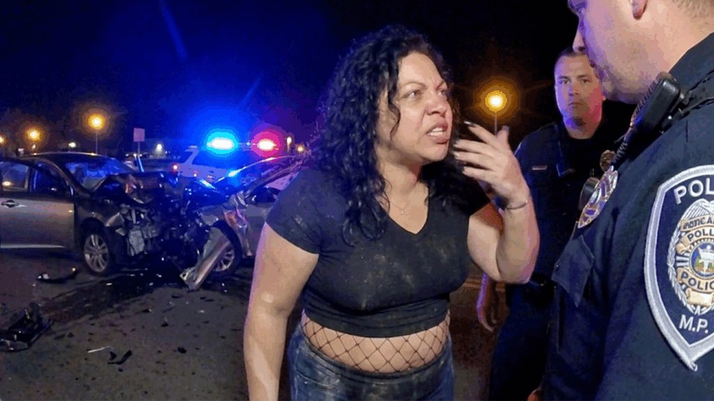 Belmar DWI Crash Arrest showing officers at the Taylor Pavilion scene.