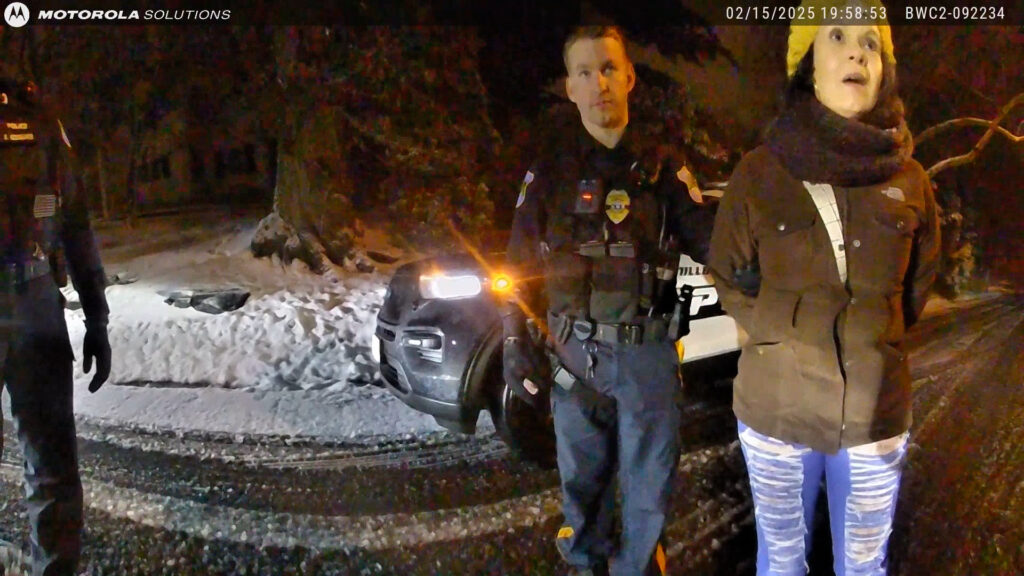 Woman With Shredded Tire Claims She “Was Not Driving” After Admitting to Drinking Fireball – Millburn Bodycam Breakdown
