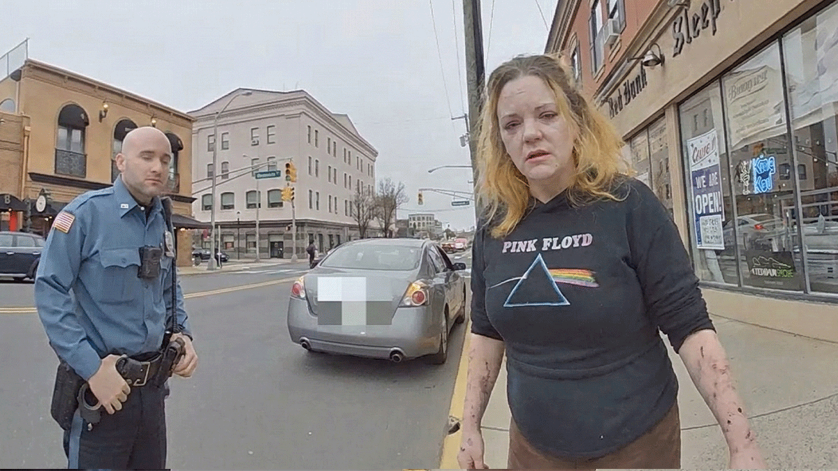 Red Bank DWI Arrest Bodycam showing officers speaking to a lethargic driver on Maple Avenue.