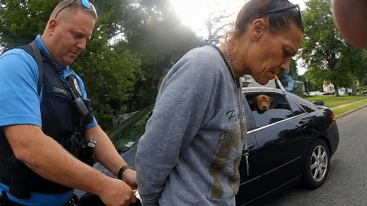 Middletown Crack Cocaine Arrest showing officers at the scene investigating a vehicle.