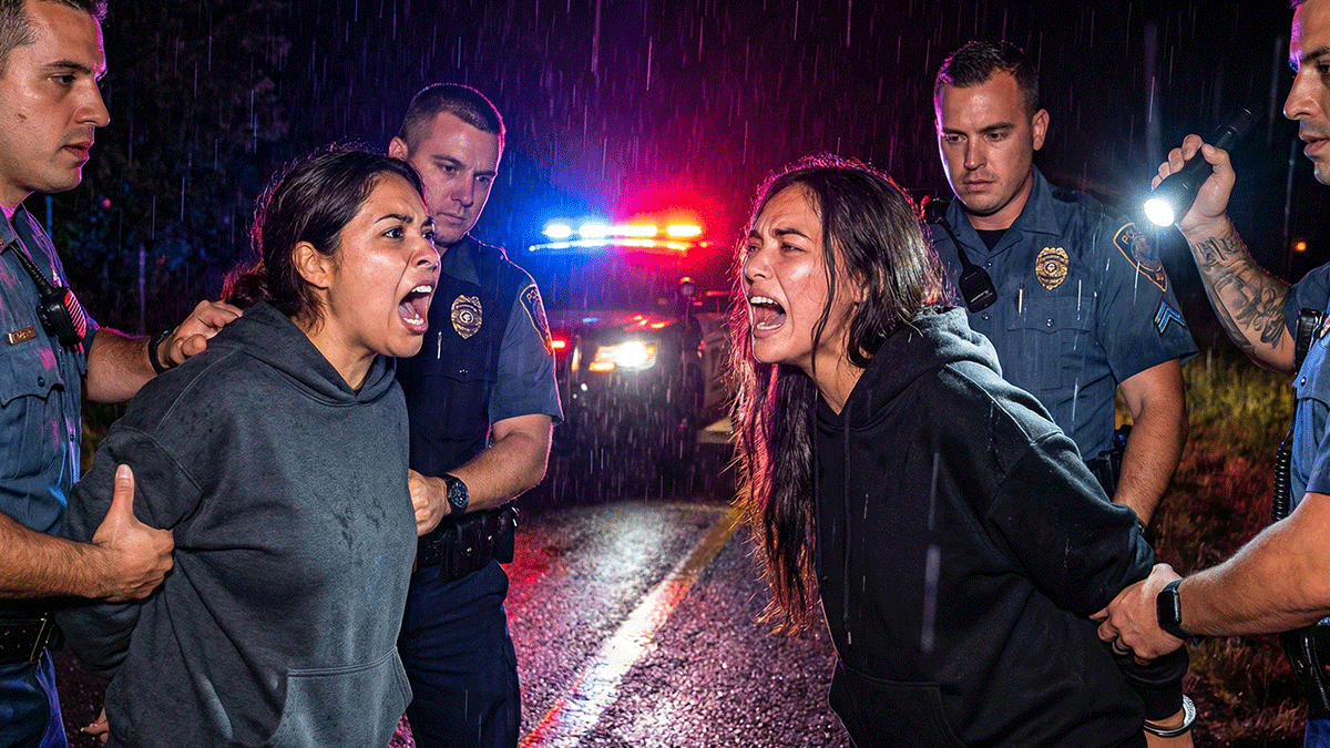 Underage New Jersey DWI Arrest showing officers conducting field sobriety tests on SR 36.