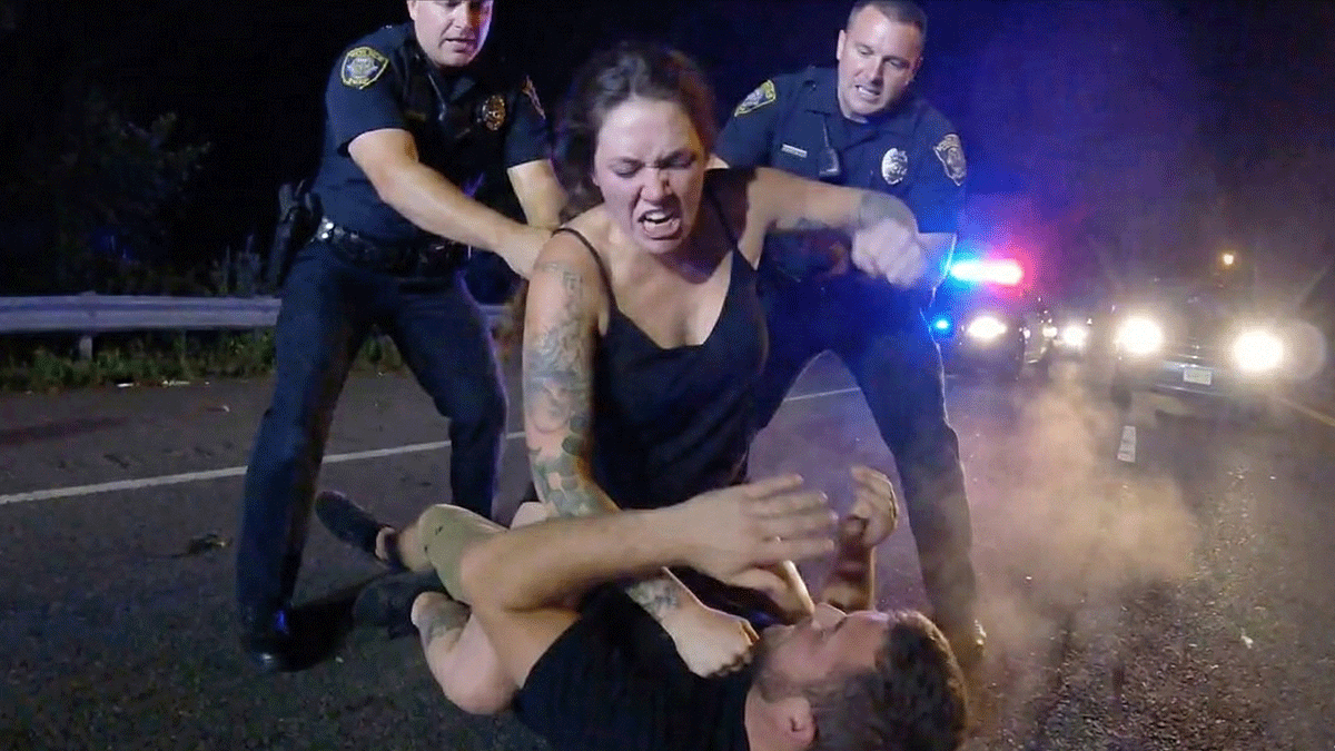 Erin Best Keansburg Arrest showing police response at the scene.