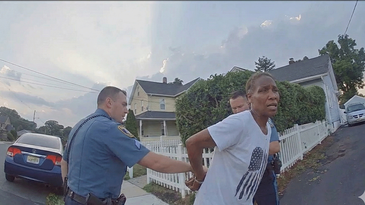 Red Bank Narcotics Arrest showing officers at the scene.