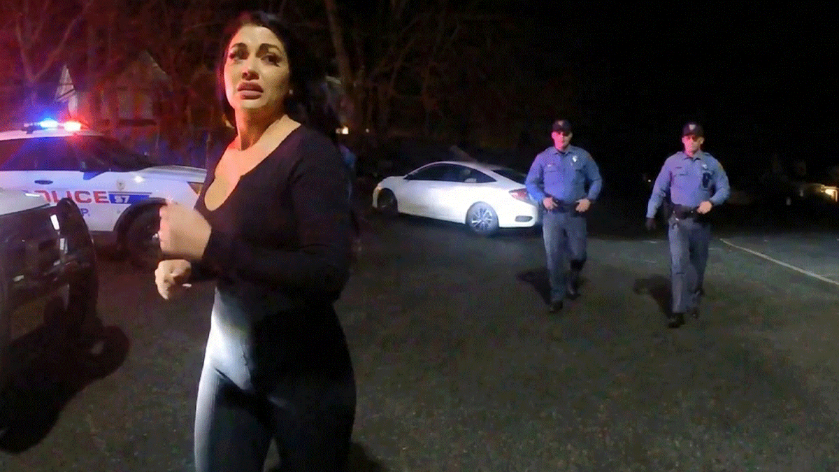 Middletown NJ DWI bodycam showing officers conducting field sobriety tests on Mikala Minix.