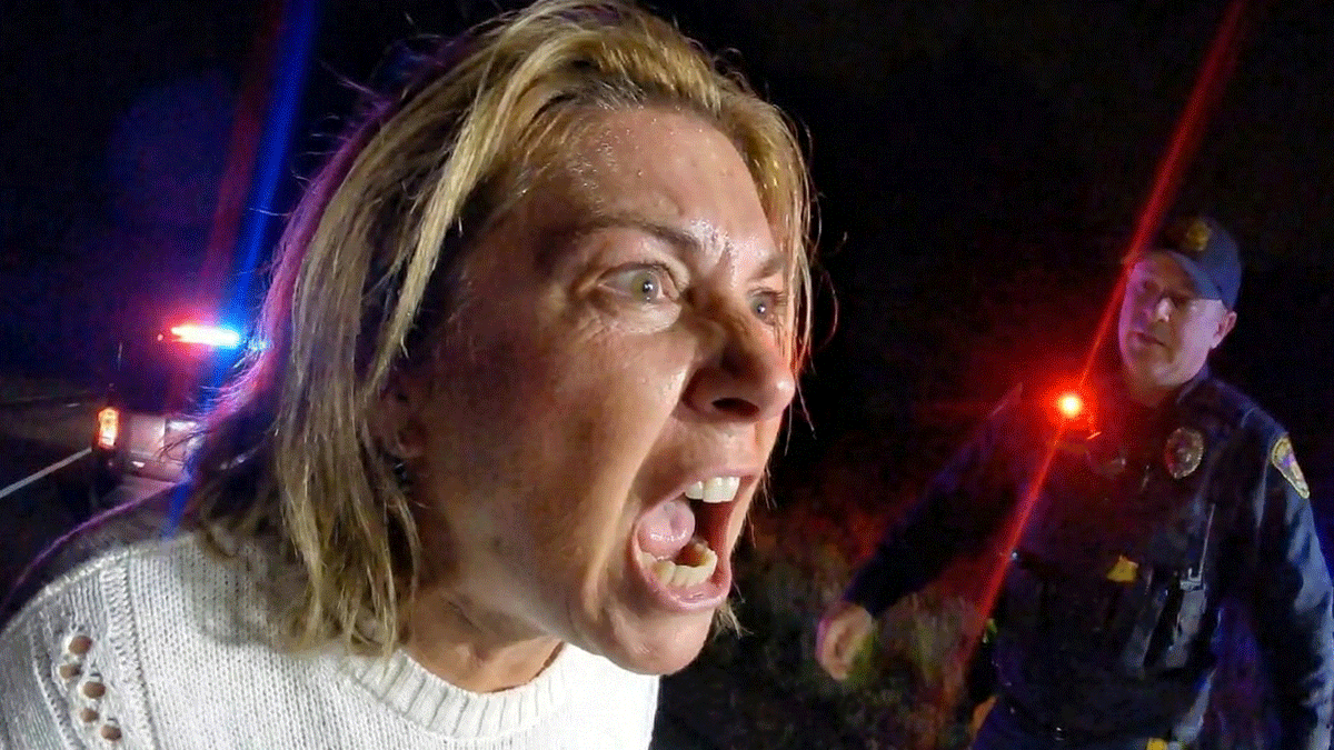 Colts Neck DUI Arrest showing officers conducting field sobriety tests on SR 18.