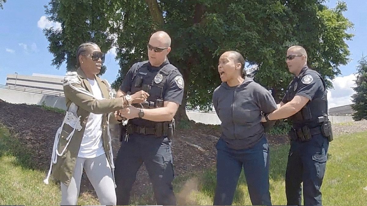 Short Hills Mall Shoplifting Arrest showing officers at the scene.