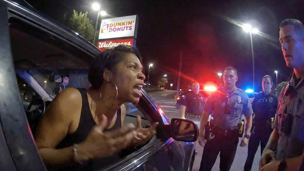 Niesha Morbley Freehold NJ Arrest involving officers conducting field sobriety tests.