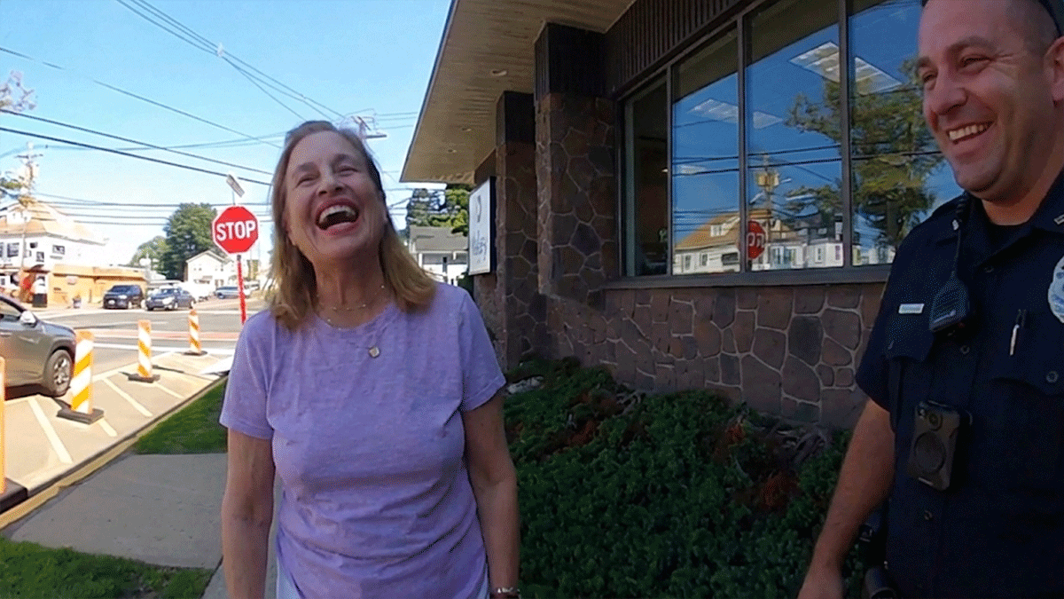 Highlands NJ Hit and Run DWI investigation showing officers at the scene.