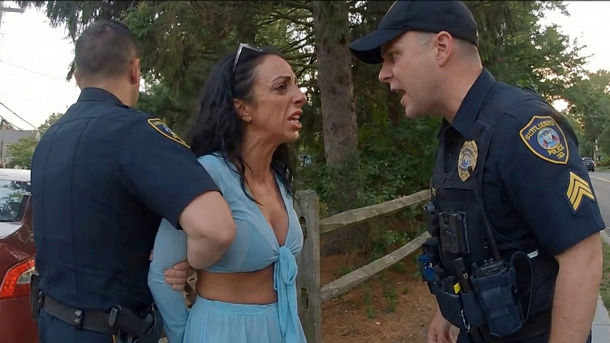 Little Silver New Jersey DWI Arrest showing officers conducting field sobriety tests on Rumson Road.