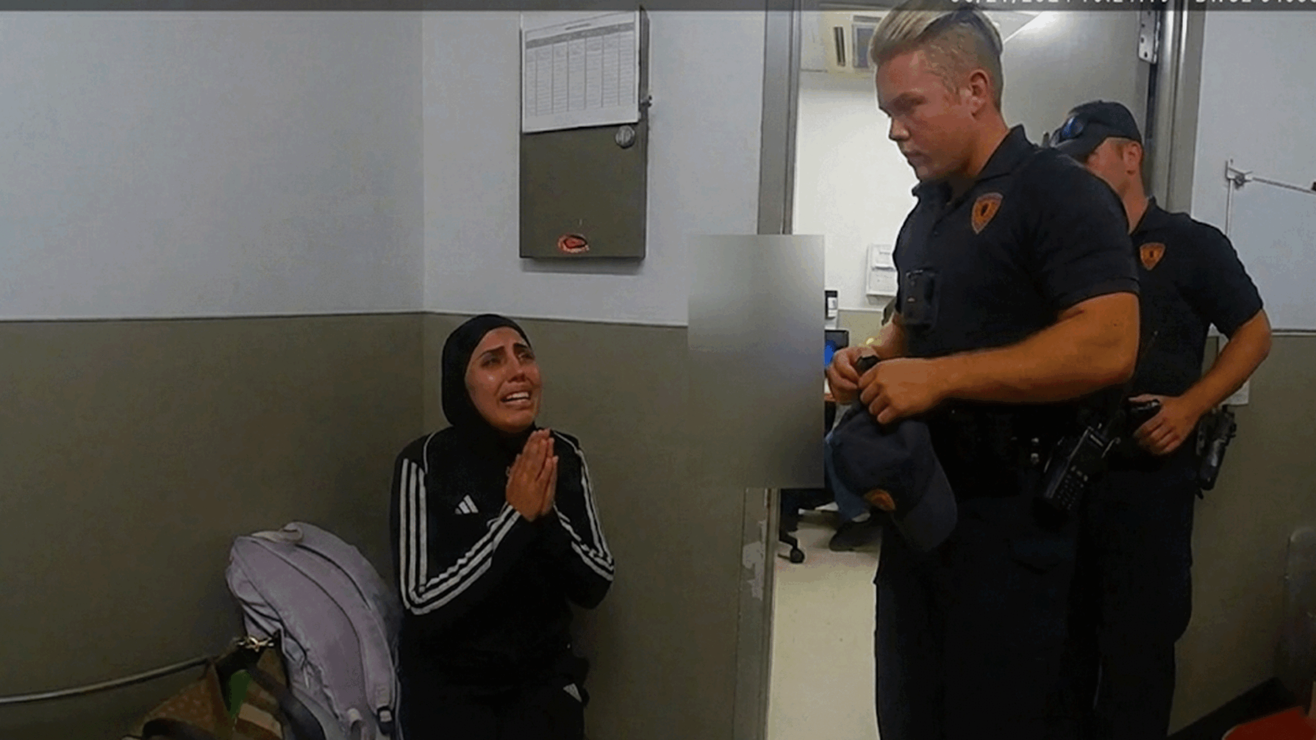 Hadeer Sharaf Shoplifting Arrest showing Middletown Police Department officers at the scene.