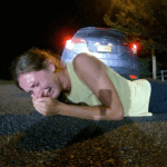 Oceanport NJ DWI Arrest showing officers conducting field sobriety tests on Port Au Peck Avenue.