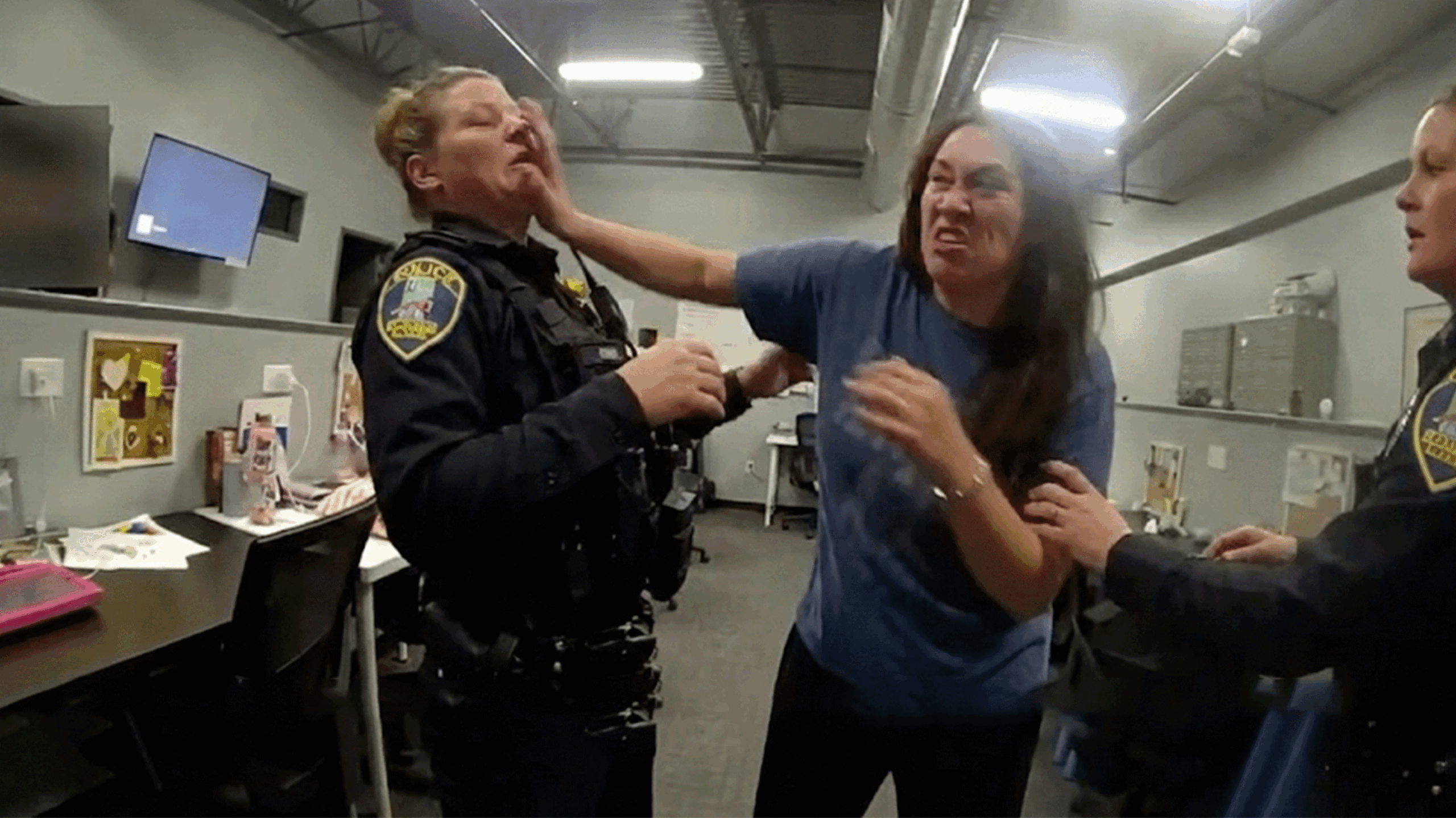 St. Charles police bodycam showing officers at the scene.