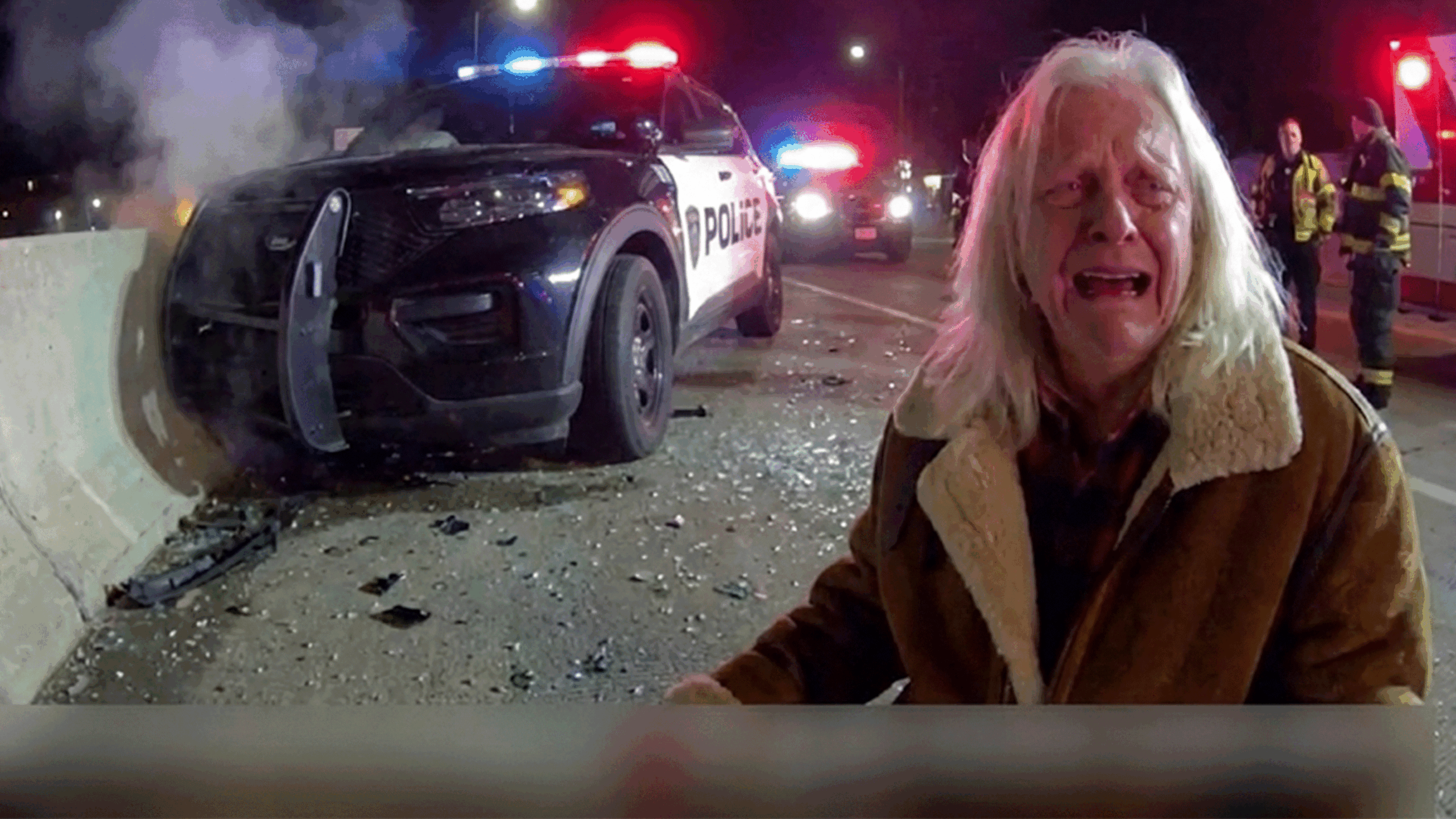 St. Charles DUI Arrest showing officers at the scene of the 30 Illinois St crash.