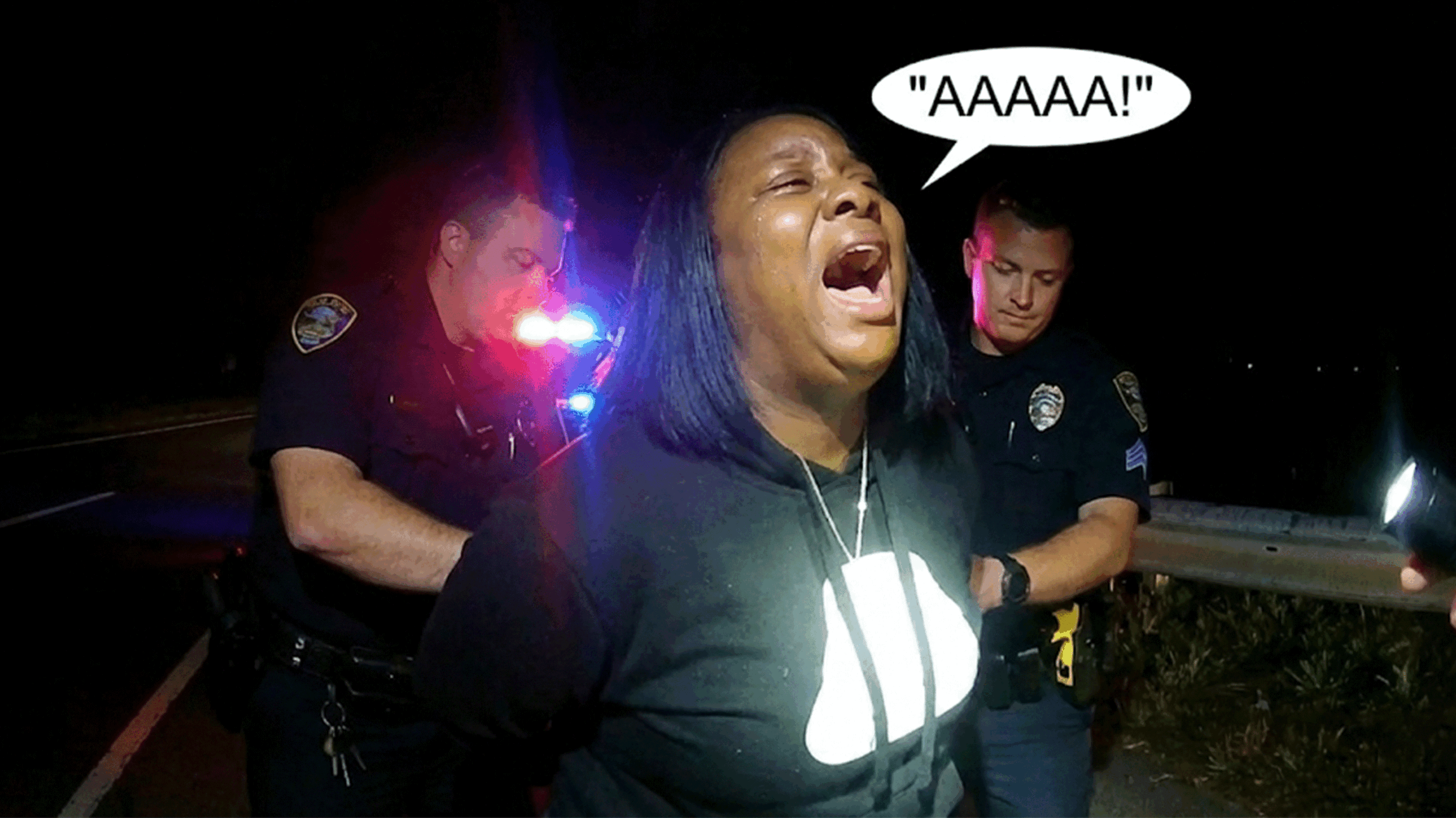 Highlands NJ DUI Arrest Stephanie Revet showing officers at the scene on State Route 36.