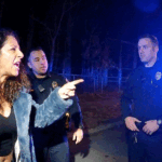 Oceanport NJ DUI Arrest showing officers conducting field sobriety tests in a credit union parking lot.