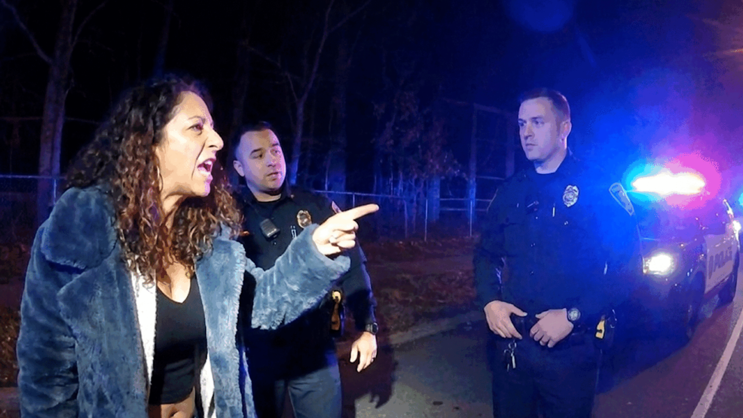 Oceanport NJ DUI Arrest showing officers conducting field sobriety tests in a credit union parking lot.