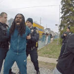 Keansburg Adverse Possession Arrest showing officers at the scene on Pineview Ave.