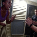 Sequoia Horton Domestic Battery Arrest showing officers at the scene in Naperville.